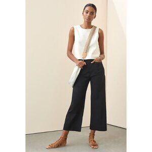 Anthropologie Womens 30 Maeve The Colette Cropped Wide-Leg Pants